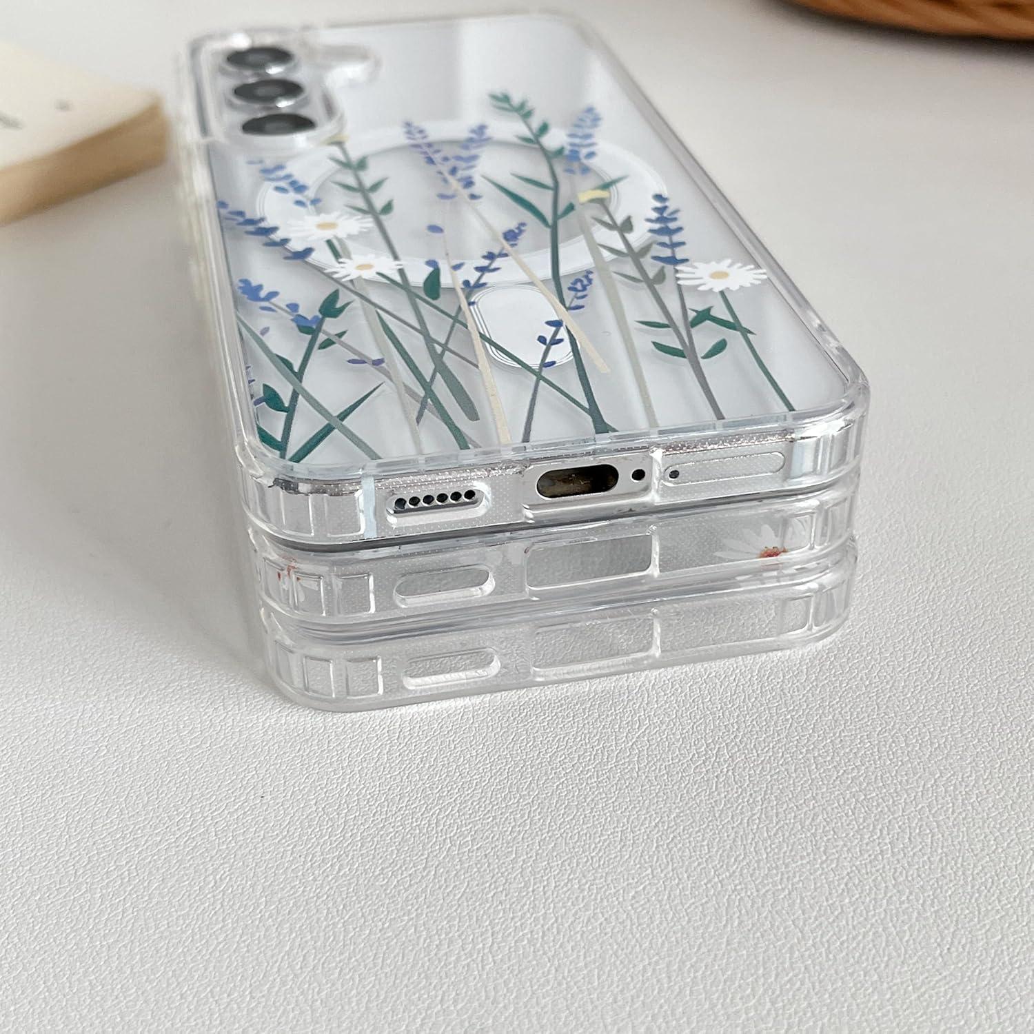 Funda Magnética ZTOFERA para Samsung Galaxy S24 FE Floral