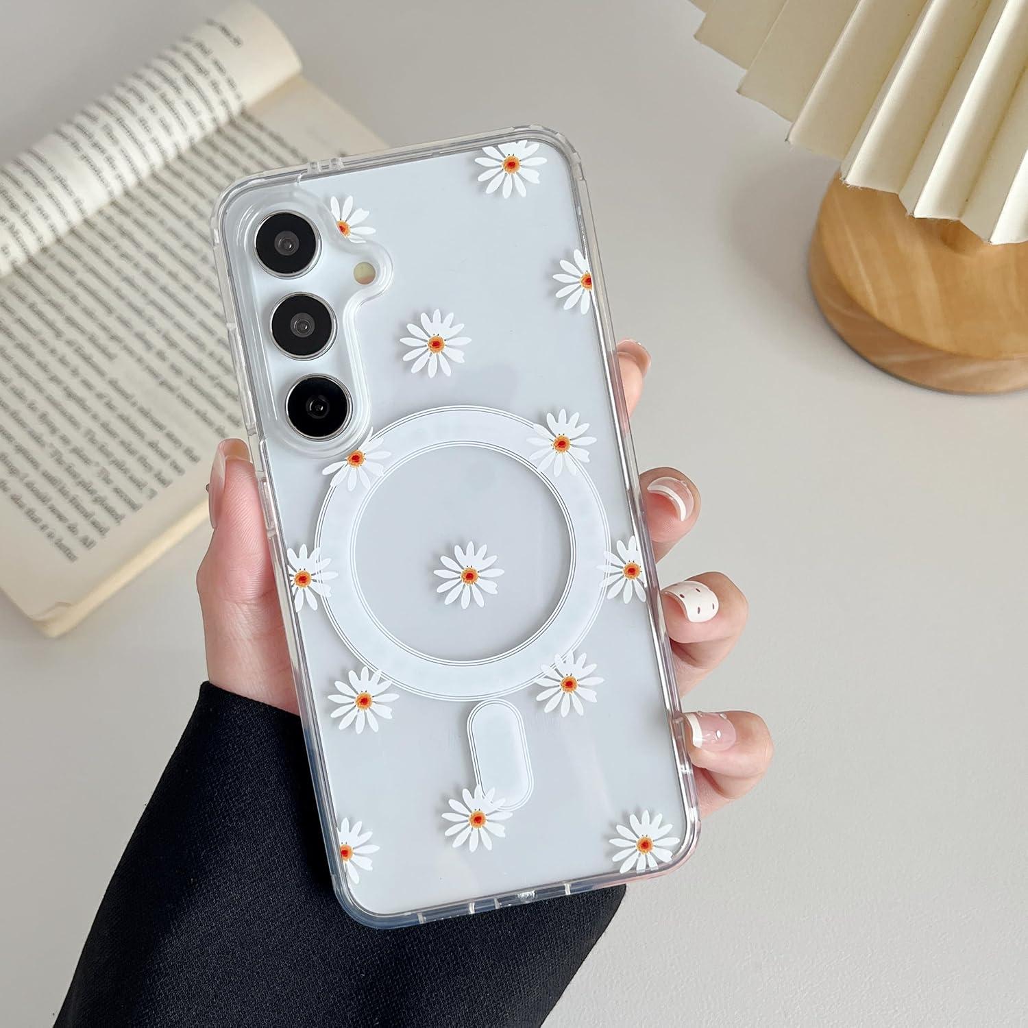 Funda Magnética ZTOFERA para Samsung Galaxy S24 FE Floral