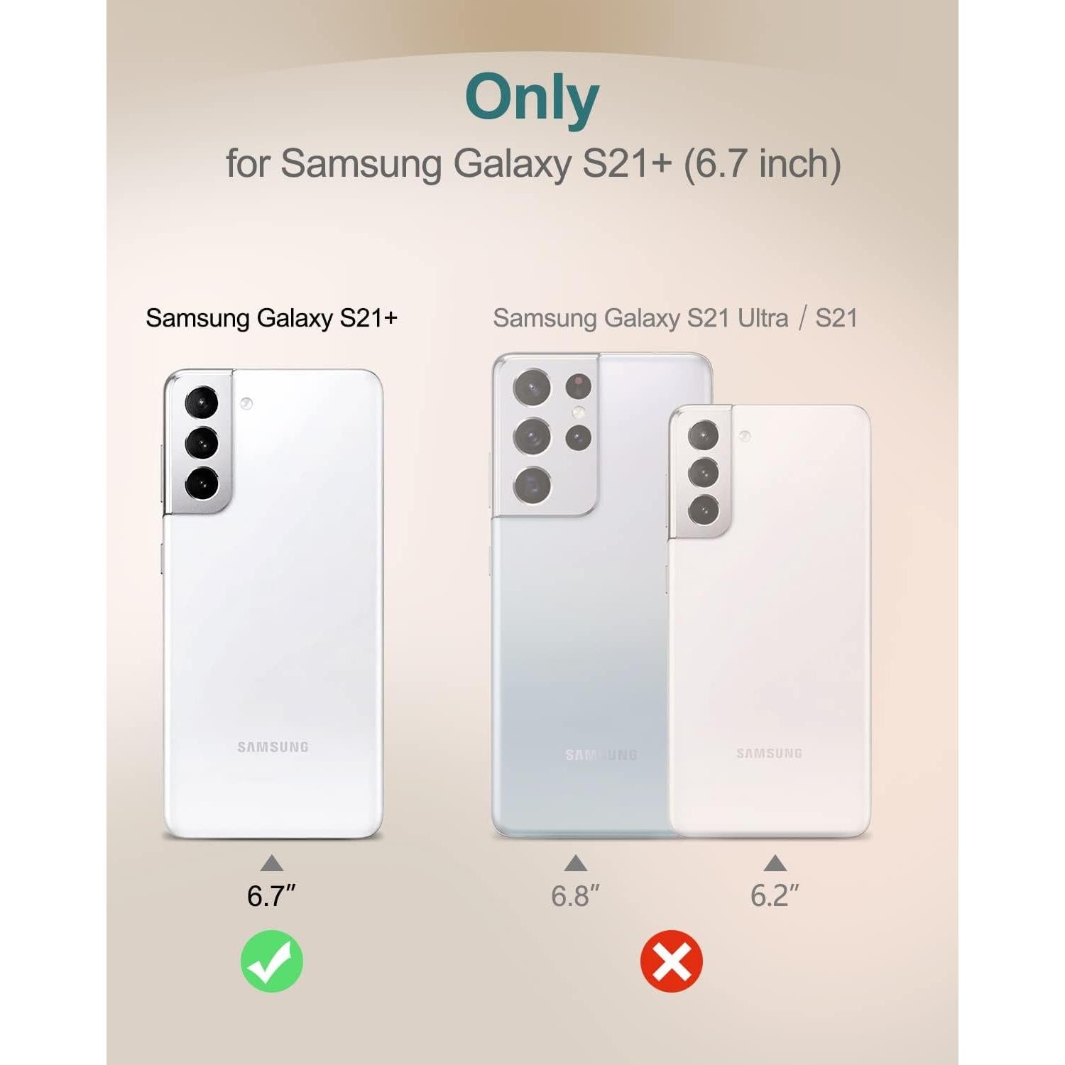 Funda Transparente SURITCH para Samsung Galaxy S21 Plus 6.7"