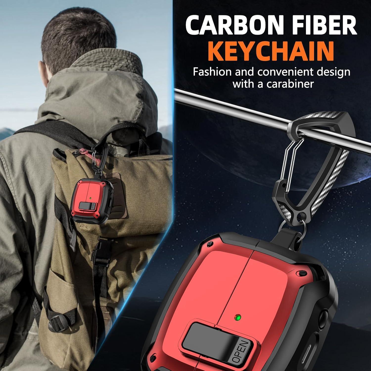 Funda Dura Polislime para Samsung Galaxy Buds 3/Pro - Rojo