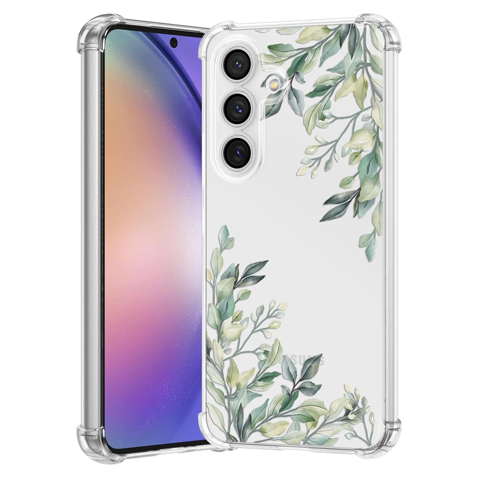 Funda Floral RALEAVO para Samsung Galaxy S24 - TPU Transparente