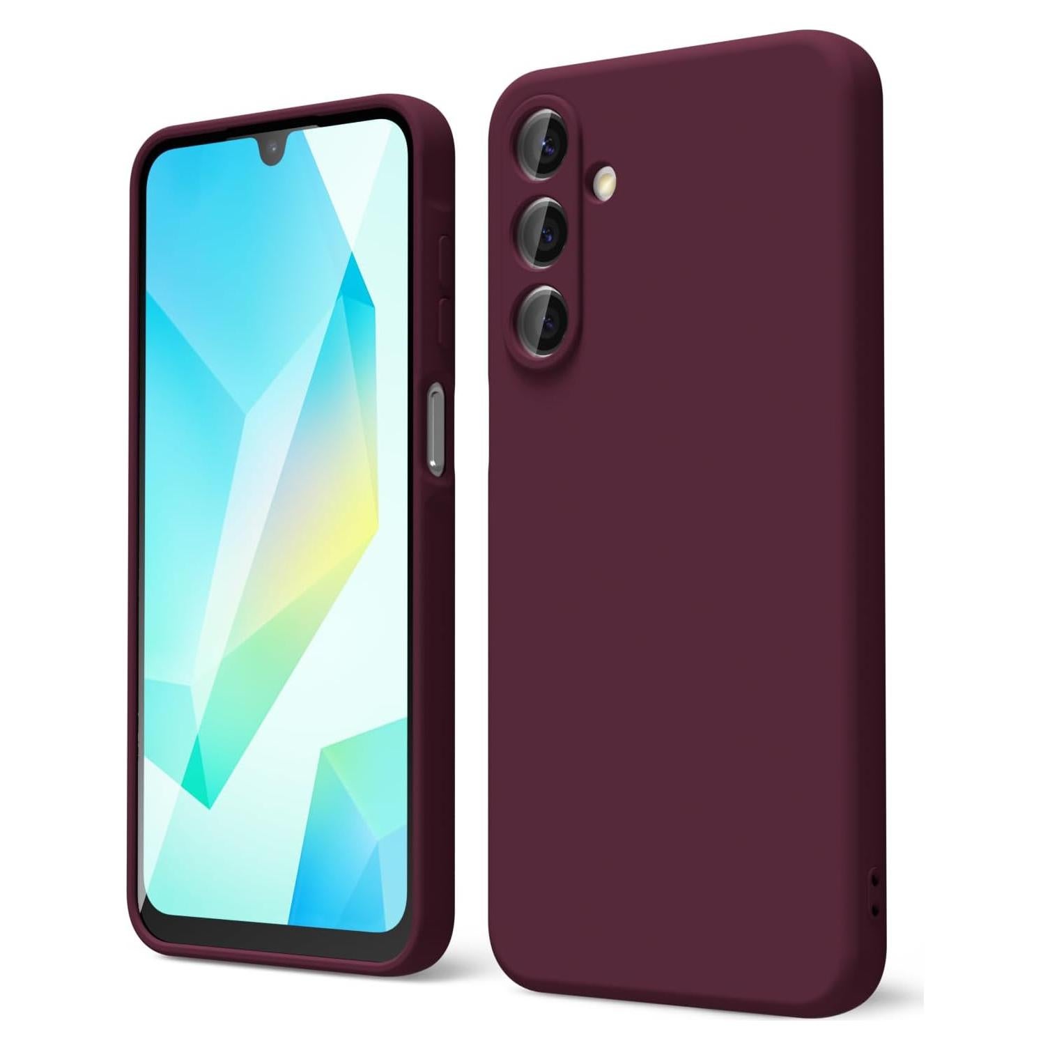 Funda Silicona Oakxco para Samsung Galaxy A16 5G Burdeos