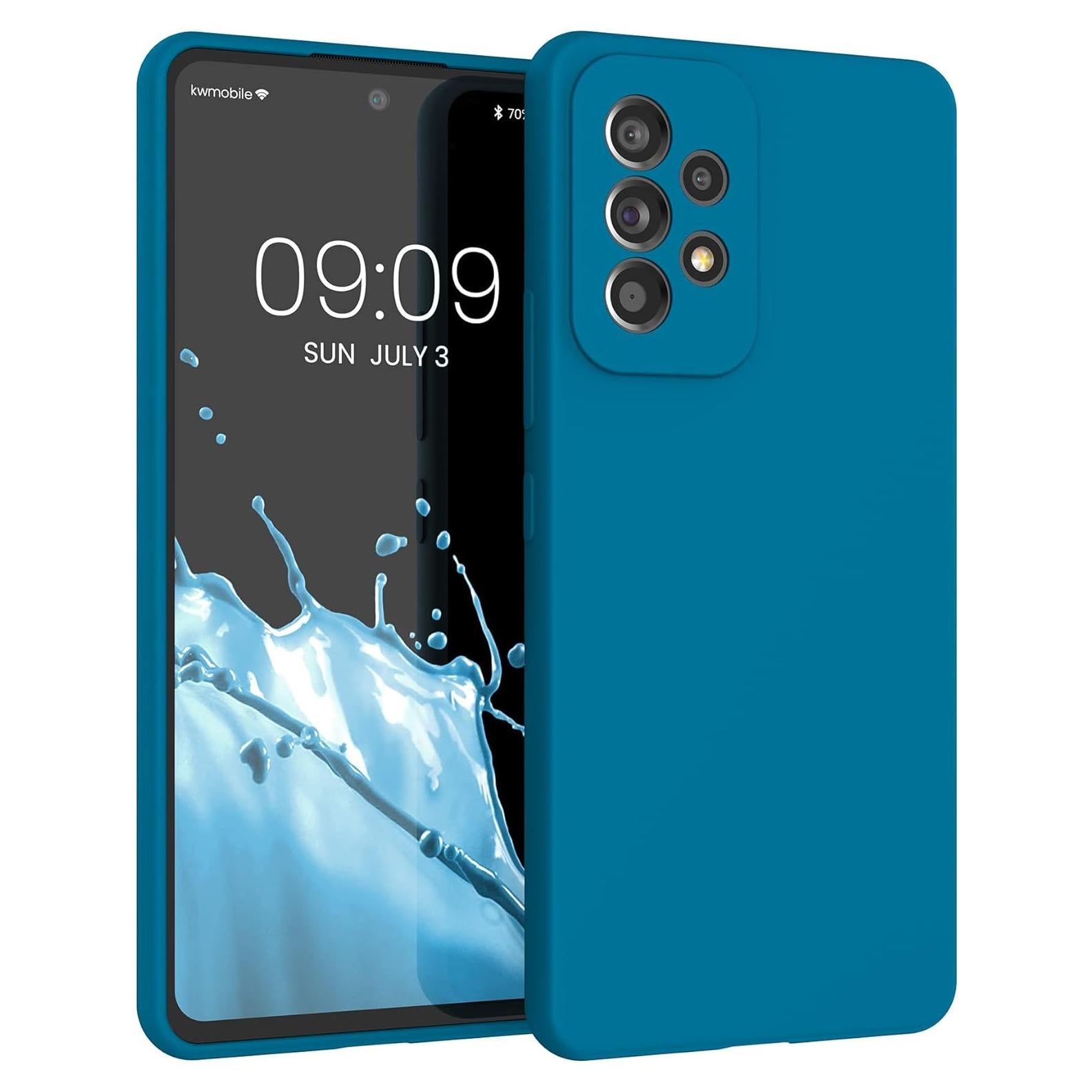 Funda de Silicona TPU KW-Commerce para Samsung Galaxy A53 5G - Azul Caribe