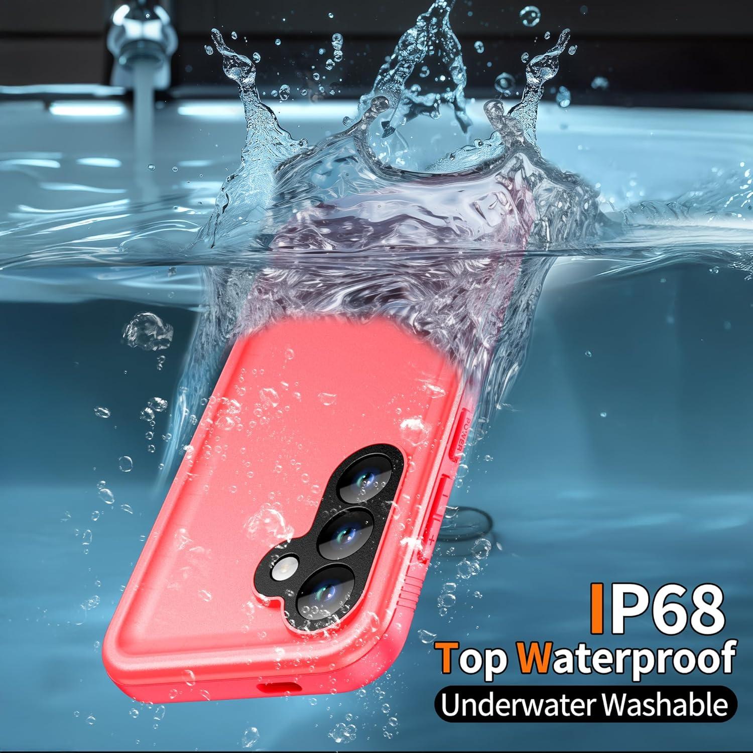 Funda Impermeable Cozycase para Samsung Galaxy S25 Rosa - IP68