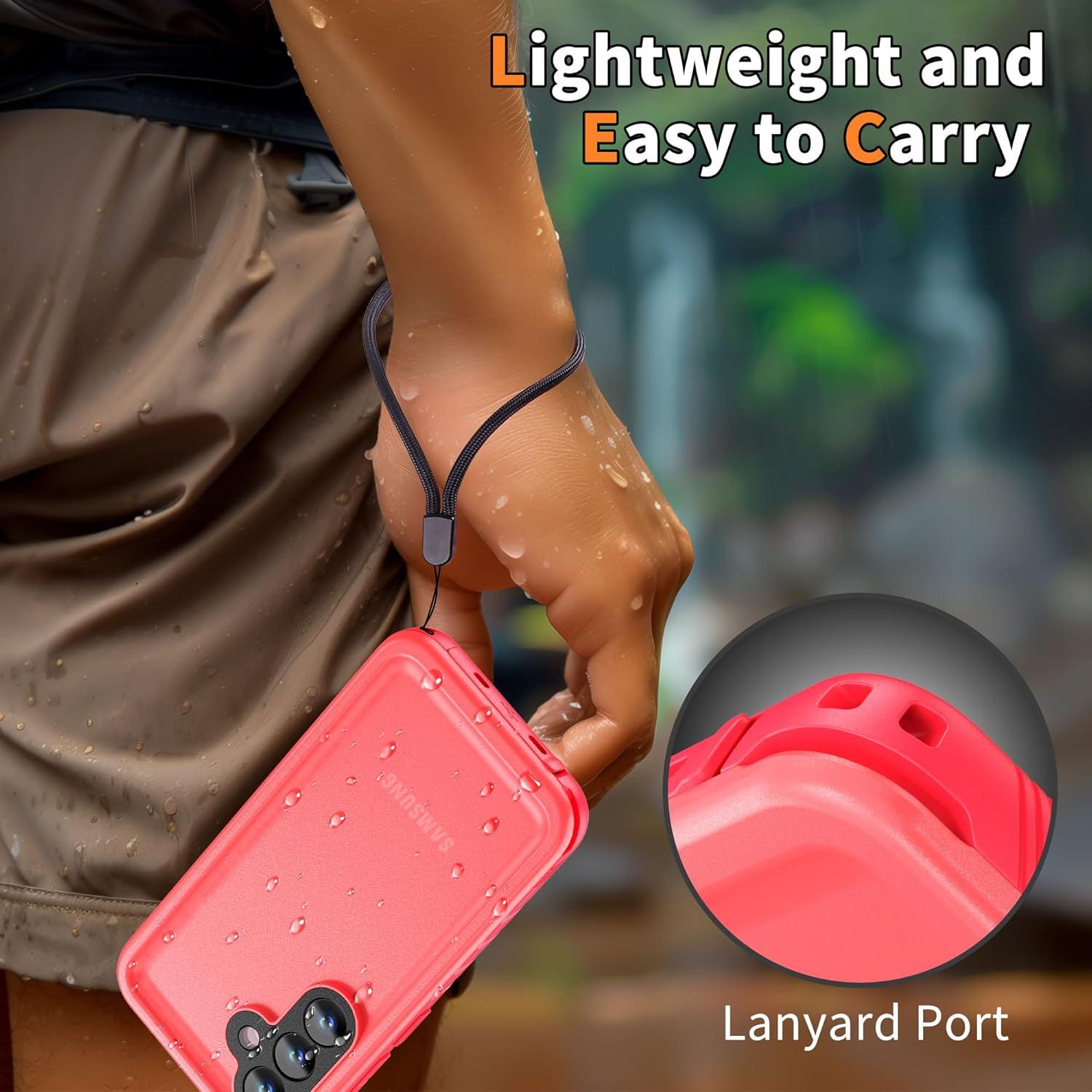 Funda Impermeable Cozycase para Samsung Galaxy S25 Rosa - IP68