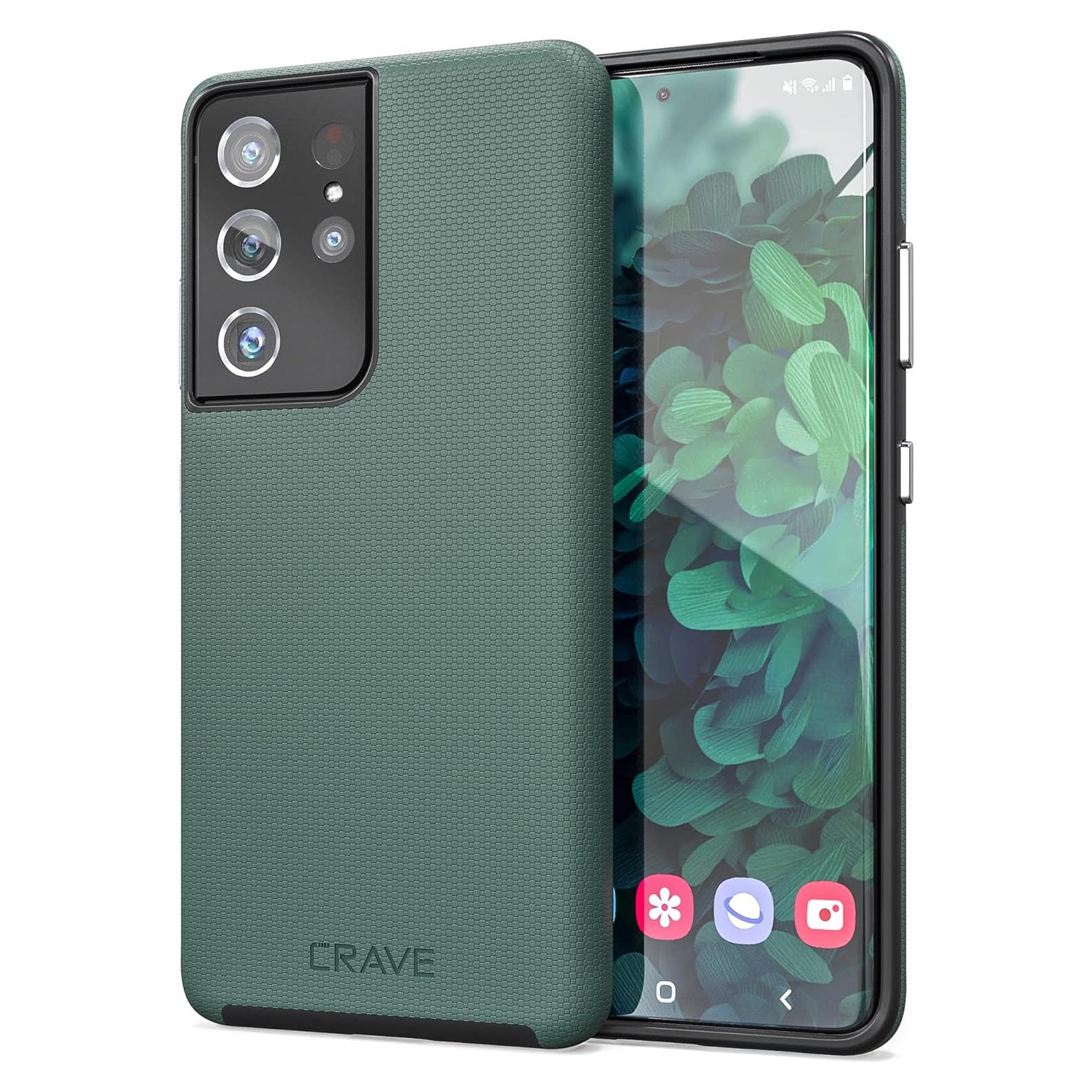 Funda Crave Dual Guard para Samsung Galaxy S21 Ultra - Verde