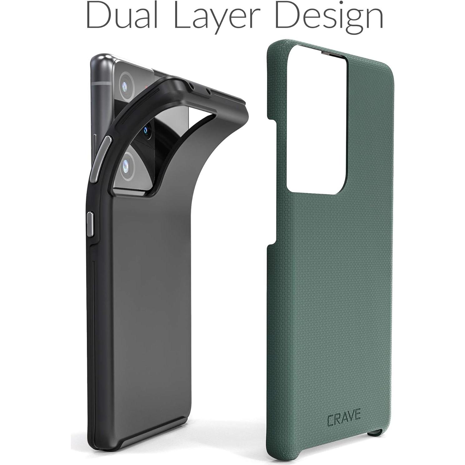 Funda Crave Dual Guard para Samsung Galaxy S21 Ultra - Verde