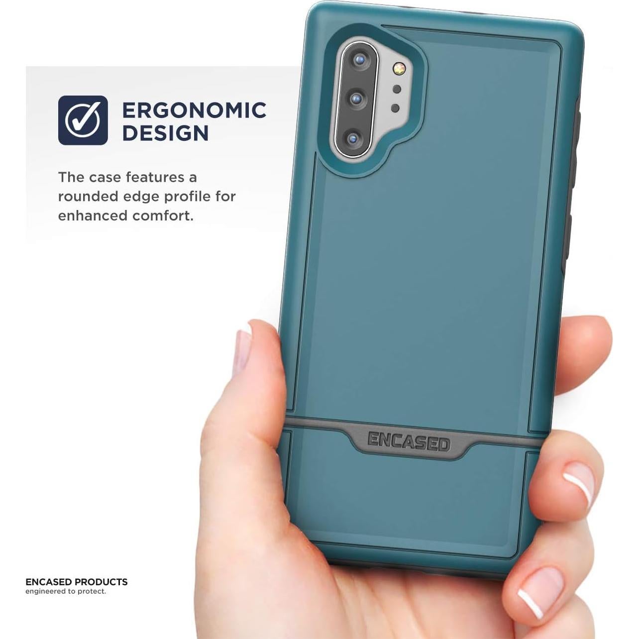 Funda Protectora Encased Rebel Armor para Galaxy Note 10+ Azul