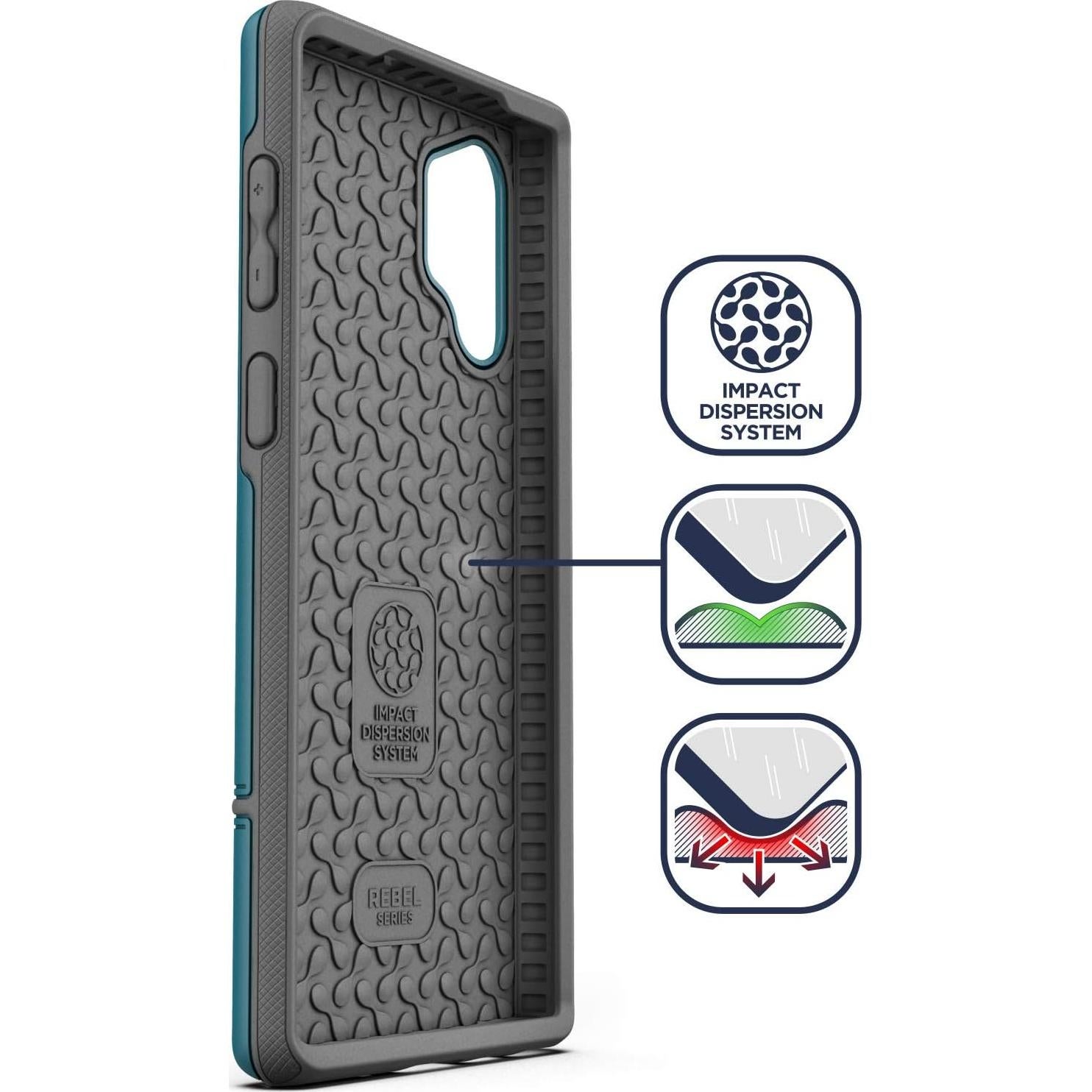 Funda Protectora Encased Rebel Armor para Galaxy Note 10+ Azul