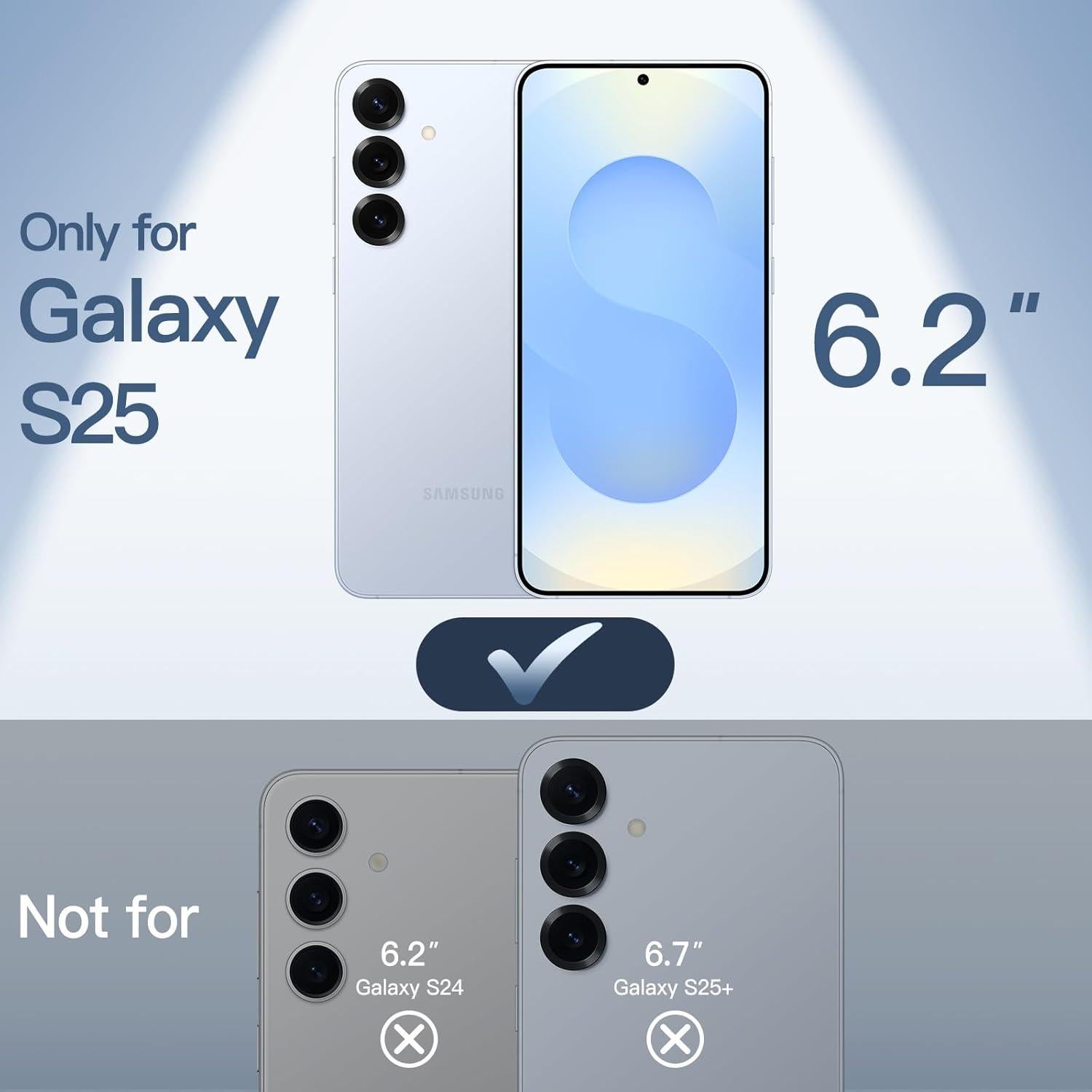 Funda Ultra Delgada JETech para Samsung Galaxy S25 5G - Azul Hielo