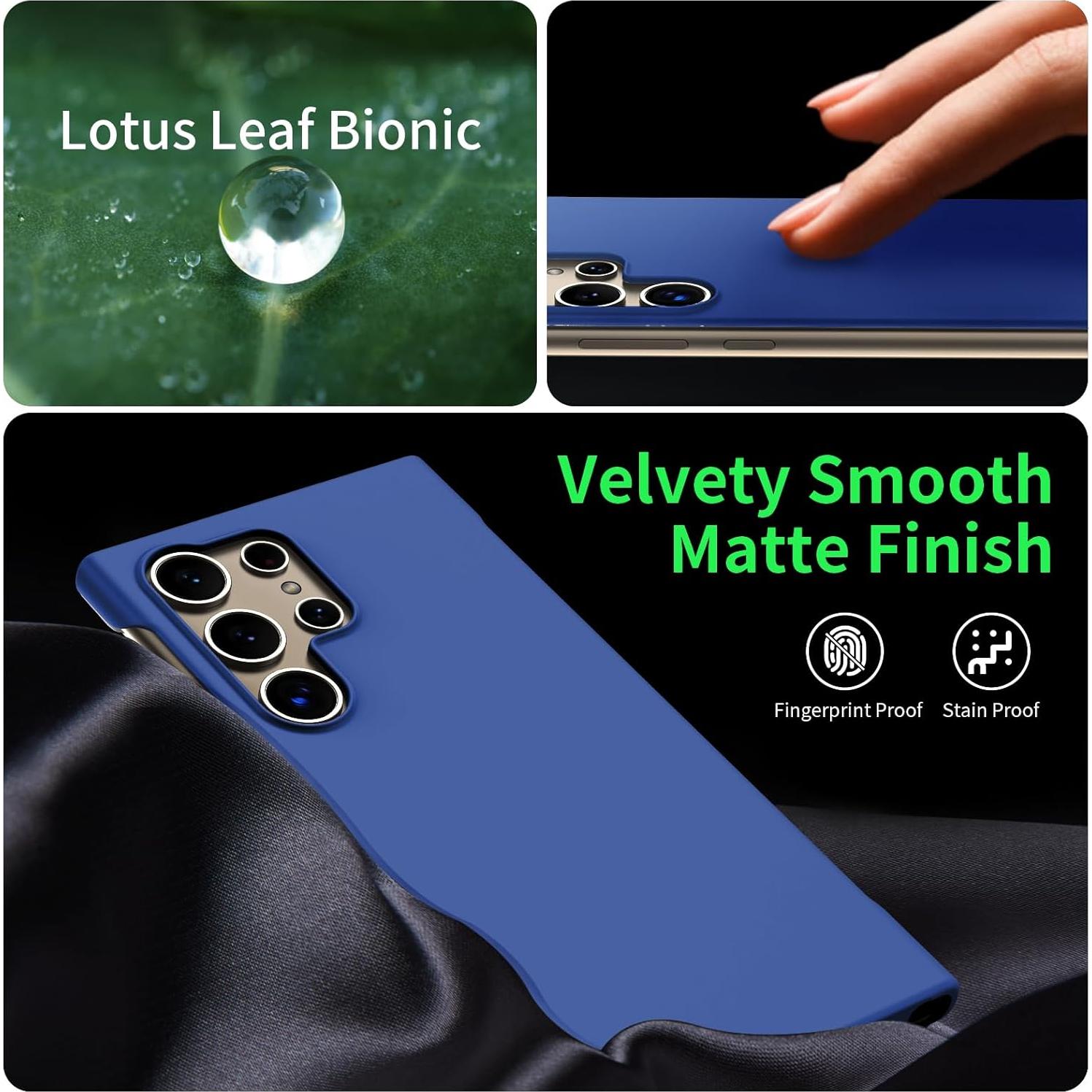 Funda Slim Magnética GRECAZO para Samsung Galaxy S24 Ultra - Azul