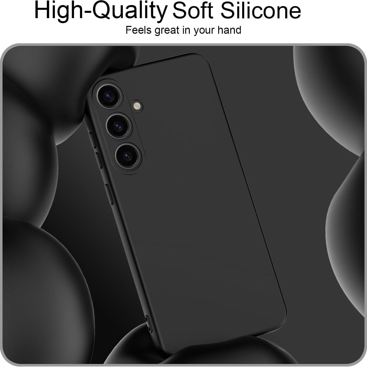 Funda de Silicona Samsung Galaxy S24 FE 5G - Negra, Delgado y Resistente