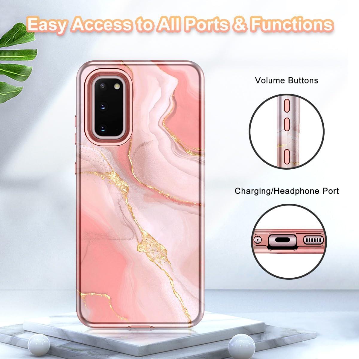 Funda Btscase para Samsung Galaxy S20 6.2" Patrón Mármol Rosa