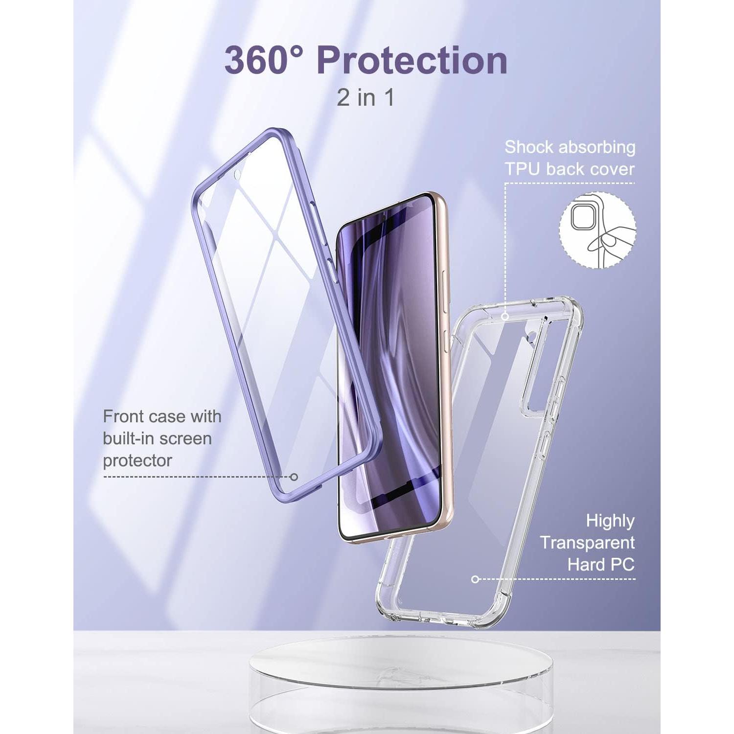 Funda Transparente SURITCH para Samsung Galaxy S22 6.1" con Protector