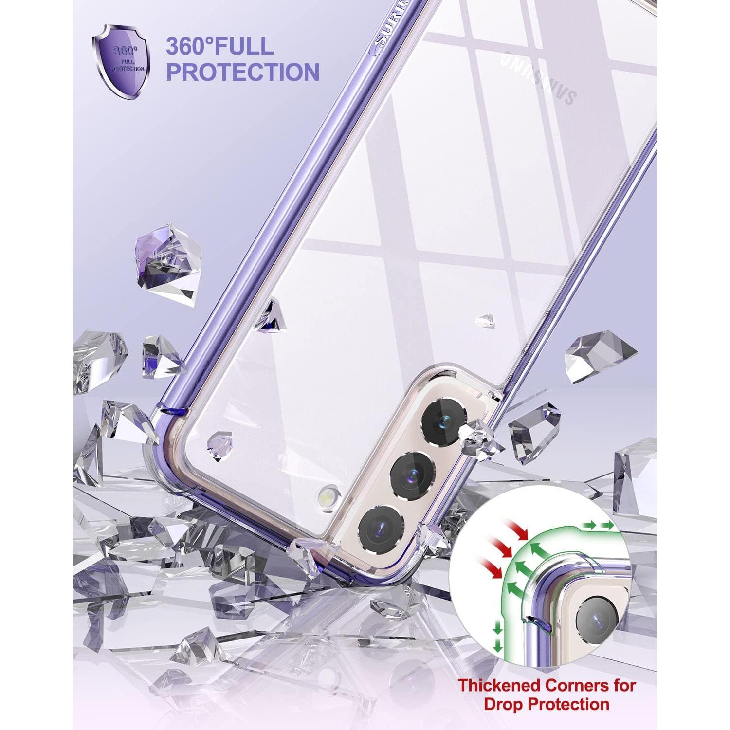 Funda Transparente SURITCH para Samsung Galaxy S22 6.1" con Protector