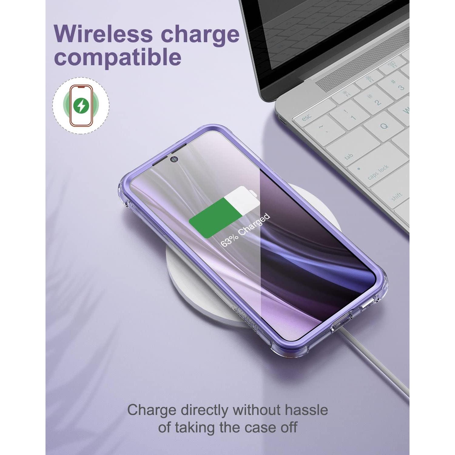 Funda Transparente SURITCH para Samsung Galaxy S22 6.1" con Protector