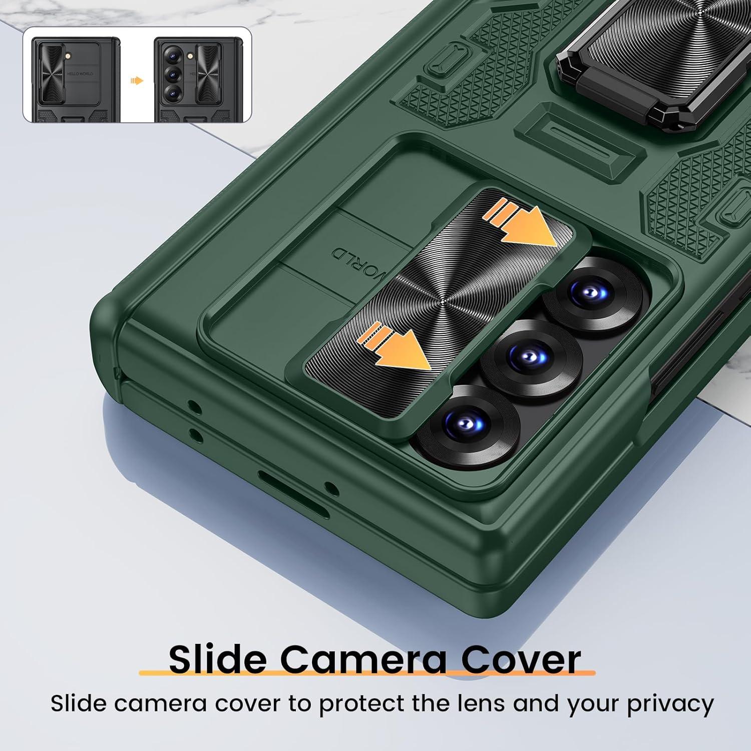 Funda VEGO para Samsung Galaxy Z Fold 6 con Soporte 360° Verde
