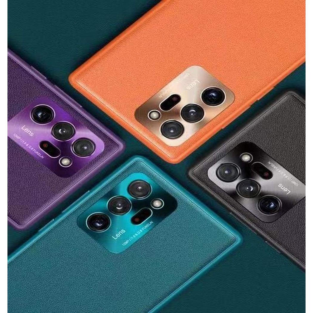 Funda de cuero para Samsung Galaxy Note 20 Ultra - Naranja