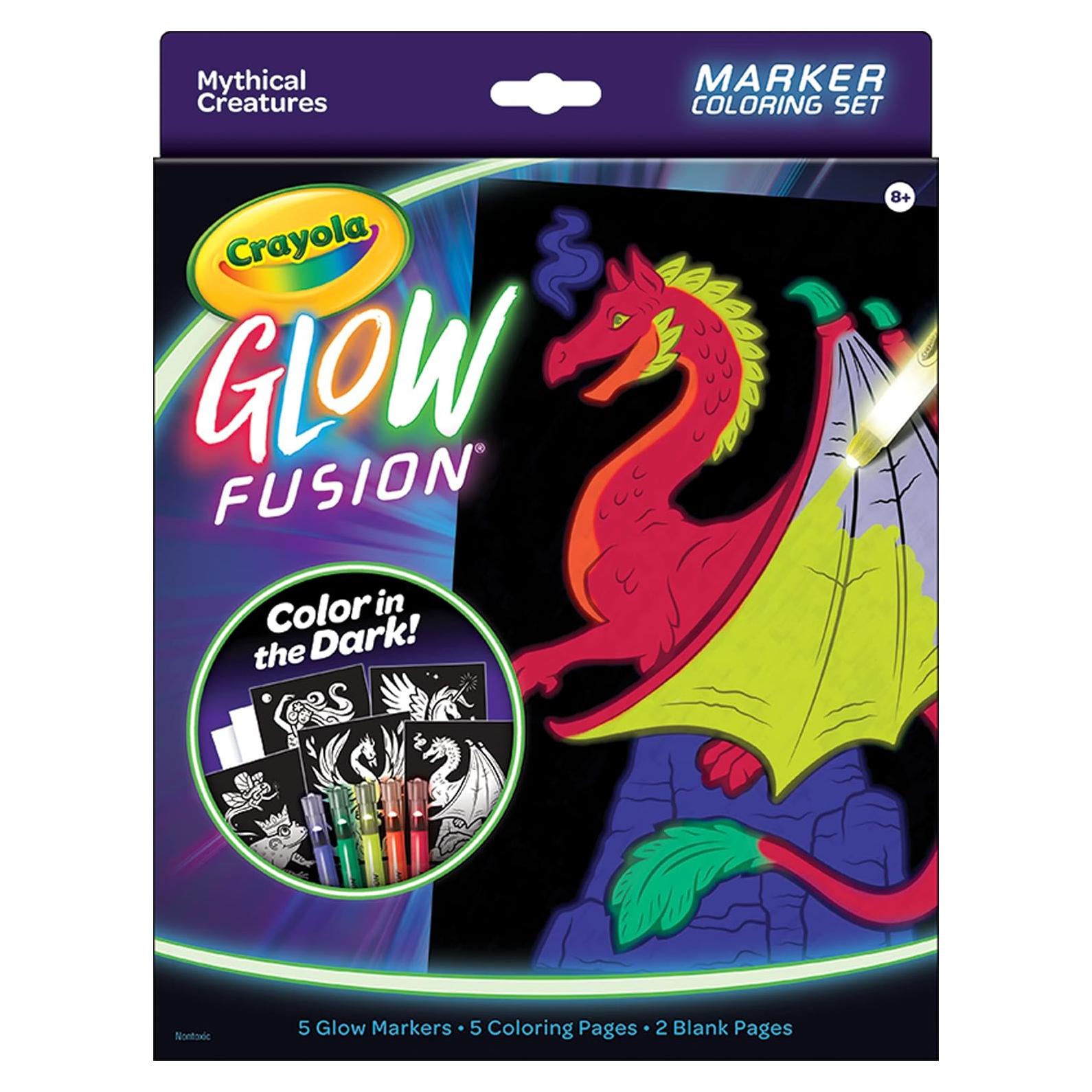 Set de Colores Crayola Glow Fusion - Criaturas Míticas
