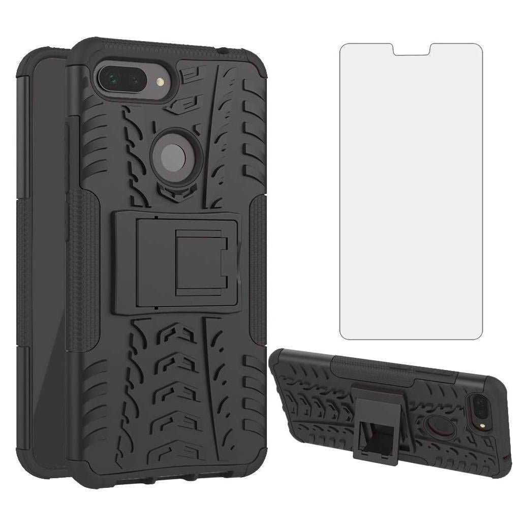Funda Xiaomi Mi 8 Lite con Protector de Pantalla y Soporte