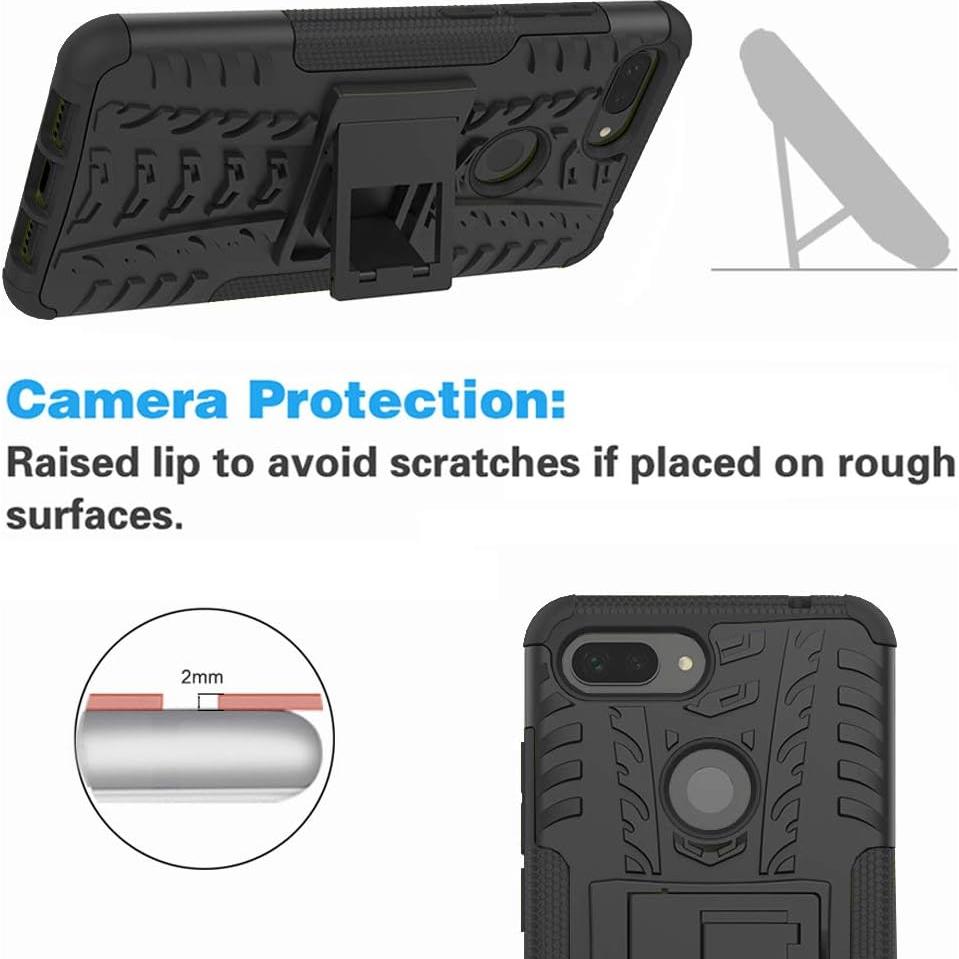 Funda Xiaomi Mi 8 Lite con Protector de Pantalla y Soporte