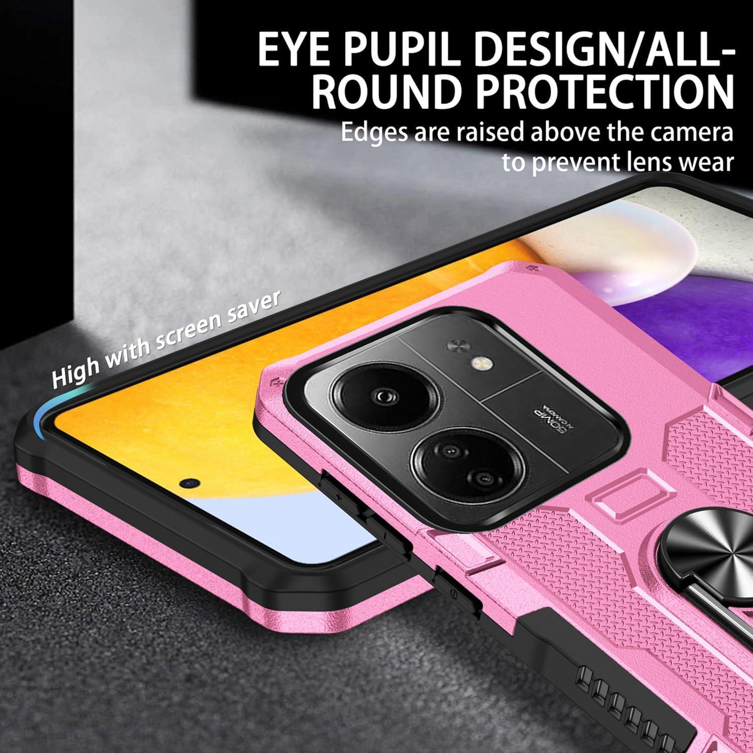 Funda protectora Rosa para Xiaomi Redmi 13C 4G/Poco C65