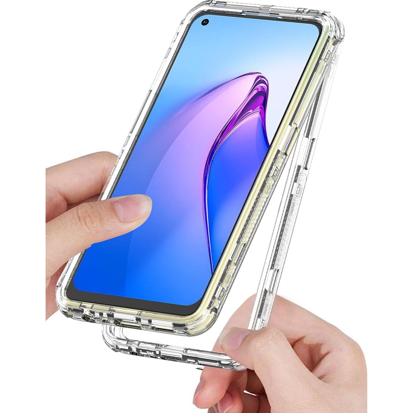Funda Protectora 3 en 1 Elubugod para Oppo F21 Pro 4G Transparente