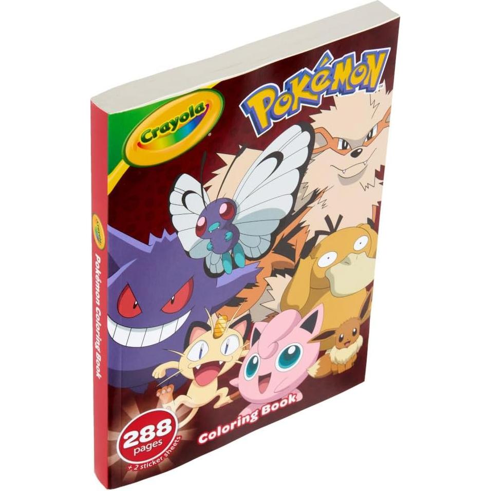 Libro para Colorear Pokémon Crayola 288 Páginas con Stickers