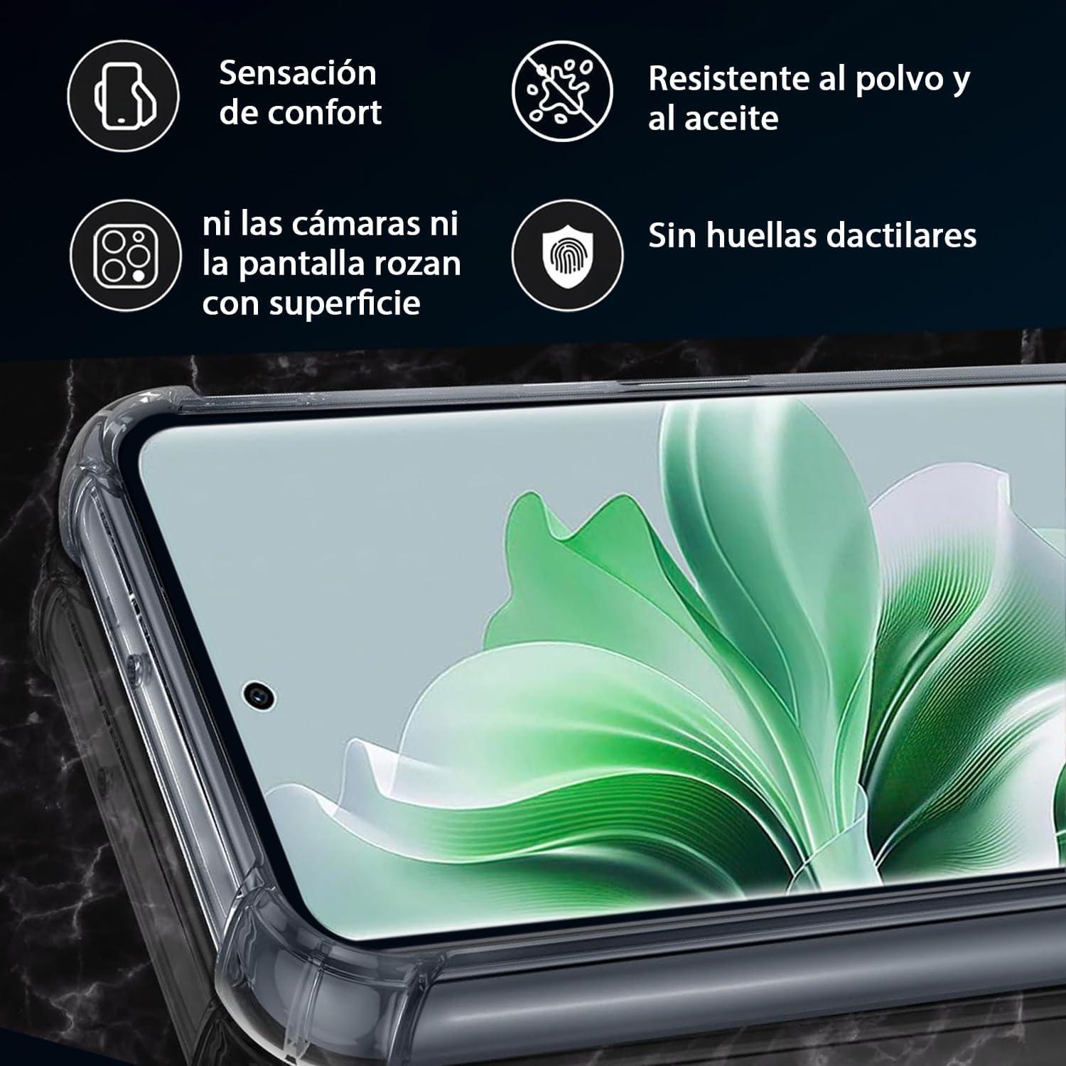 Funda TPU Transparente USTIYA para OPPO Reno 11 5G Grado Militar