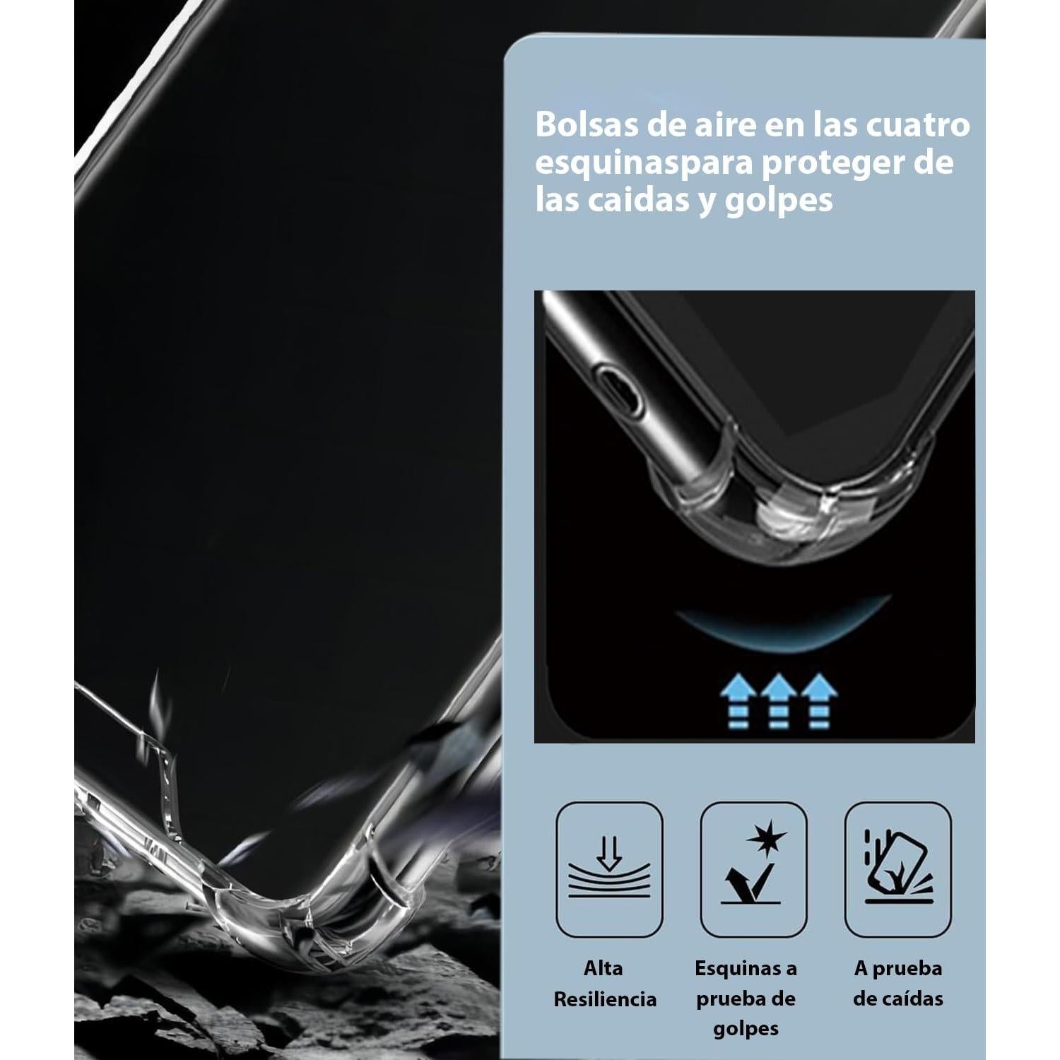 Funda TPU Transparente USTIYA para OPPO Reno 11 5G Grado Militar