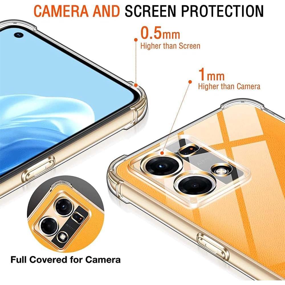 Funda TPU Transparente USTIYA para Reno 7 y OPPO F21 Pro