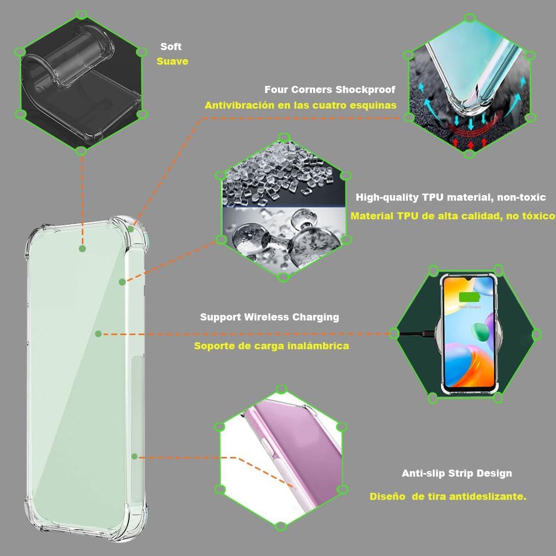 Funda TPU Transparente USTIYA para Reno 7 y OPPO F21 Pro