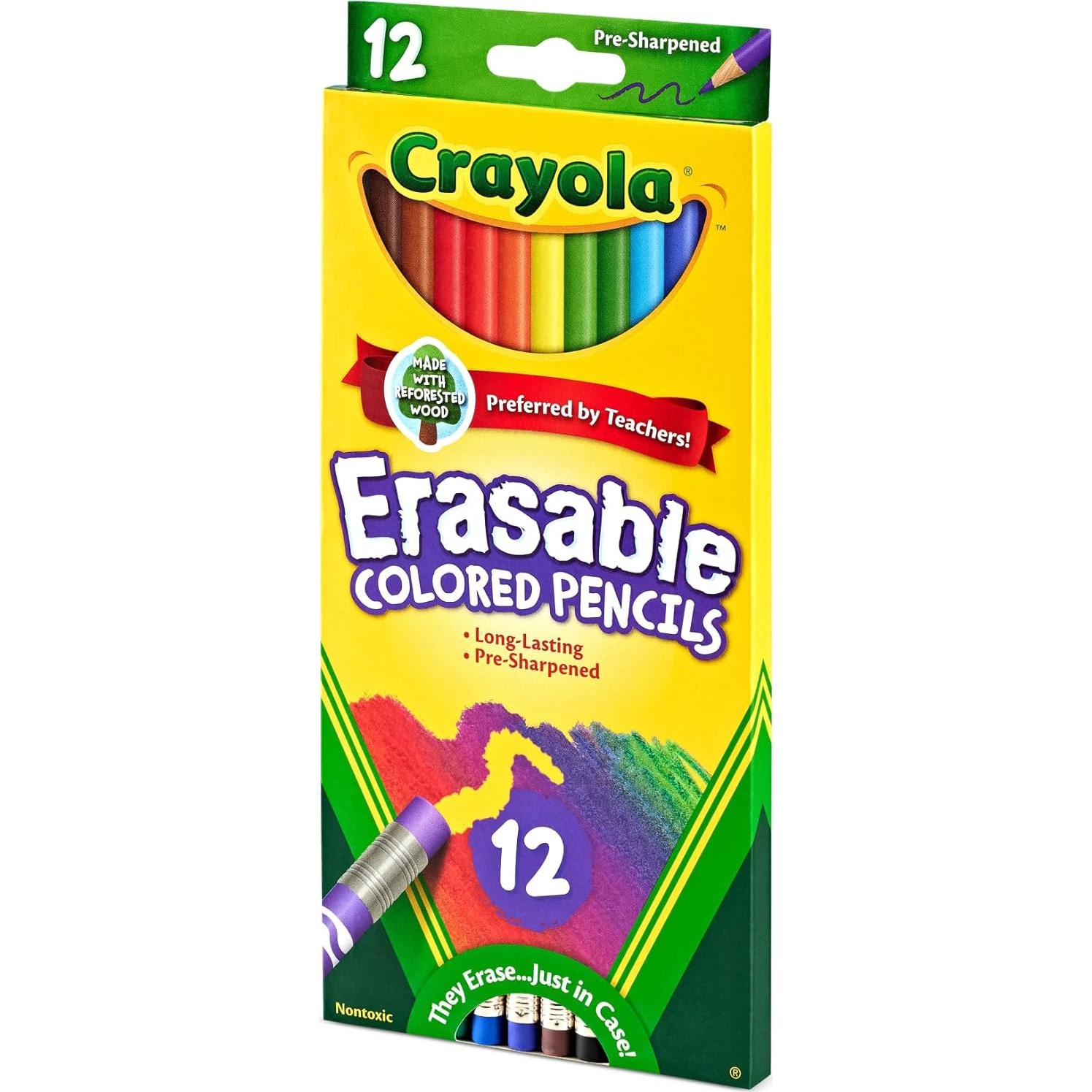 Lápices de Colores Borrables Crayola 12 Piezas - Variados