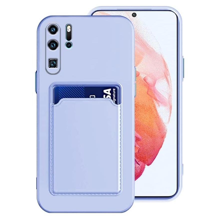 Funda Silicona TPU Huawei P30 Pro con Soporte para Tarjetas