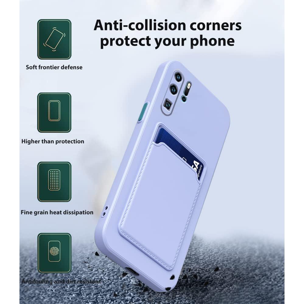 Funda Silicona TPU Huawei P30 Pro con Soporte para Tarjetas