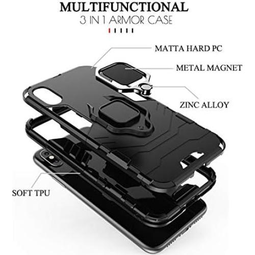 Funda Armadura Doble Capa Huawei Honor 8X + Protector Vidrio