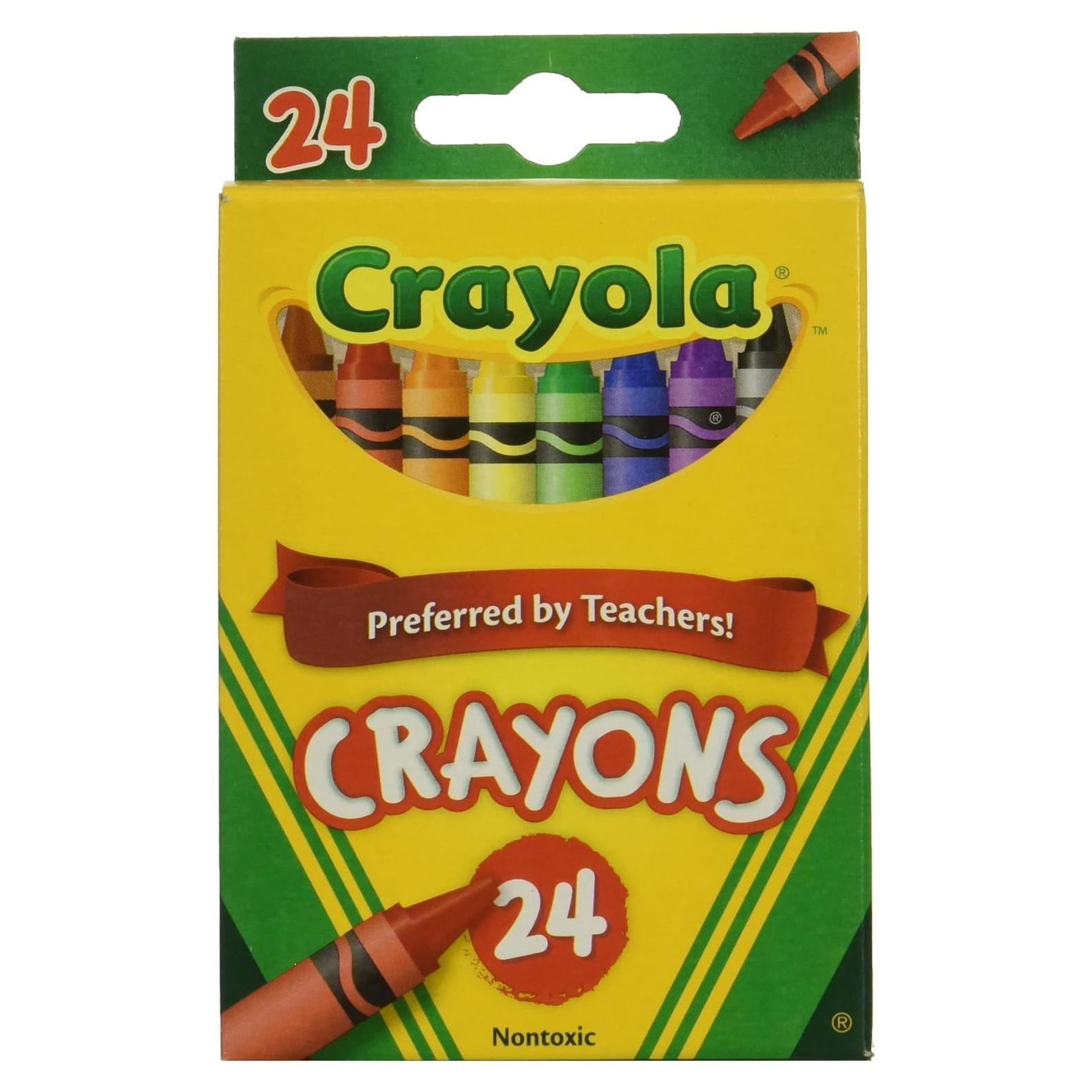 Crayones Crayola 24 unidades - No tóxicos y duraderos