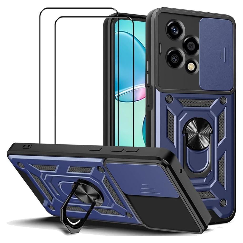 Funda Huawei Honor 200 Lite + 2 Vidrios Templados, Azul