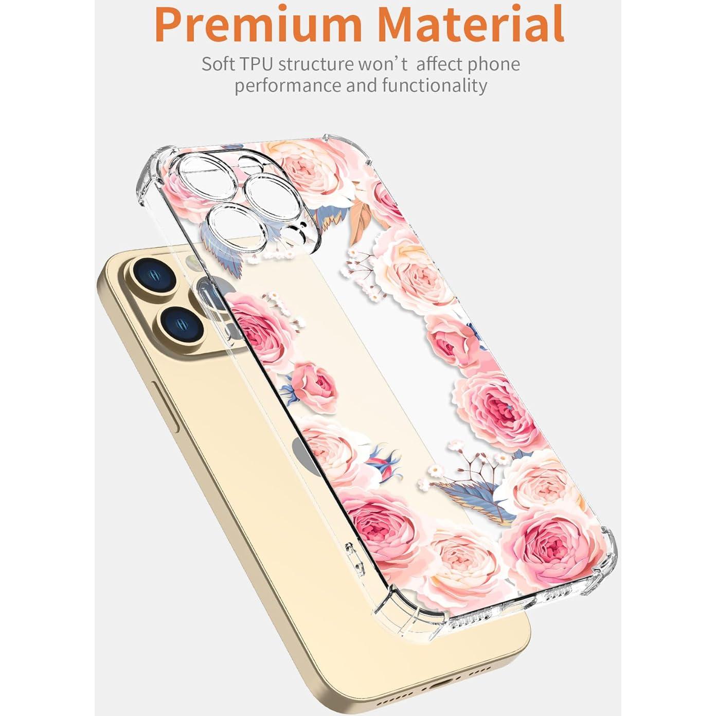 Funda TPU Floral Rosa para Huawei Nova 5T Honor 20 - Antigolpes