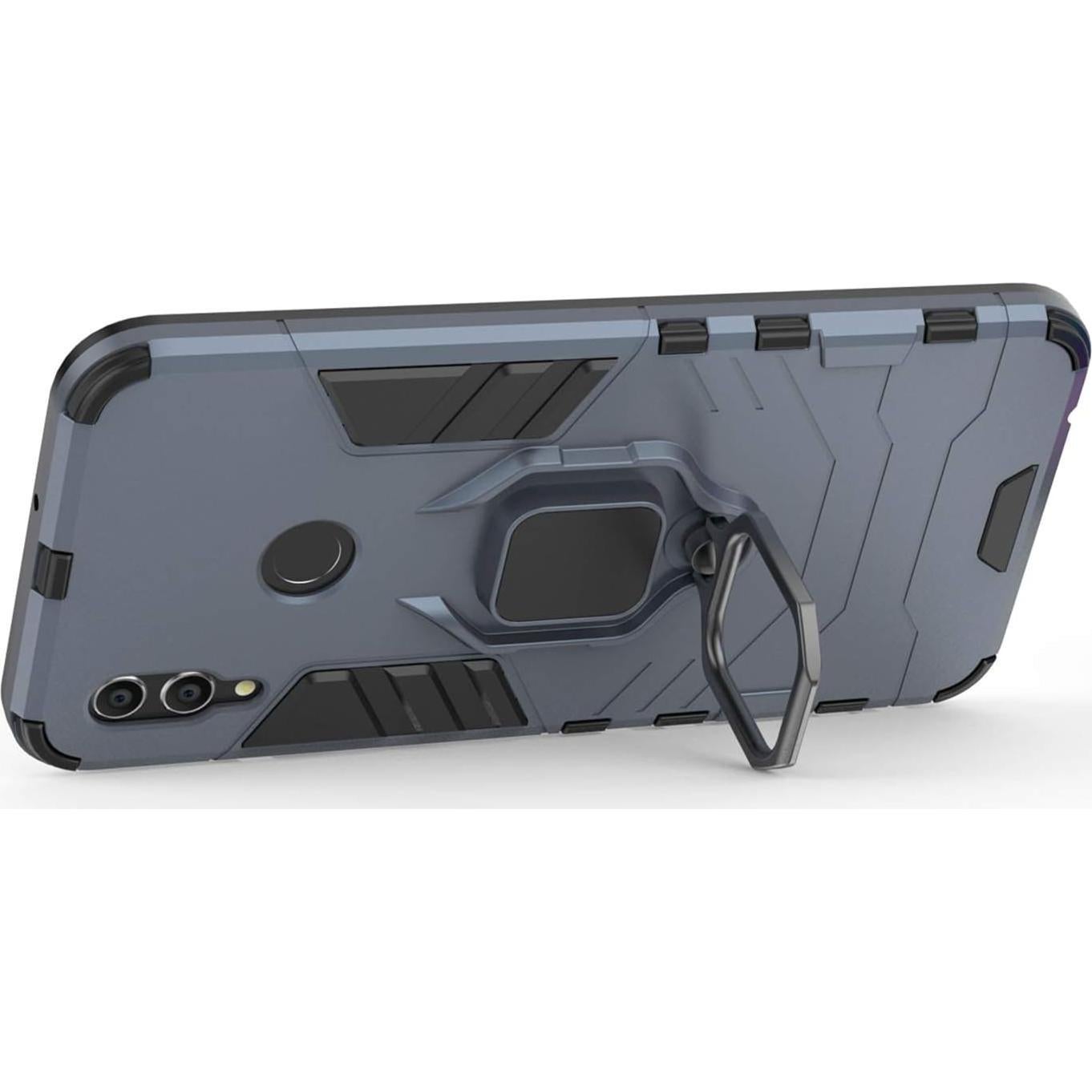 Funda Bumper Doble Capa para Huawei P Smart 2019 Azul Marino