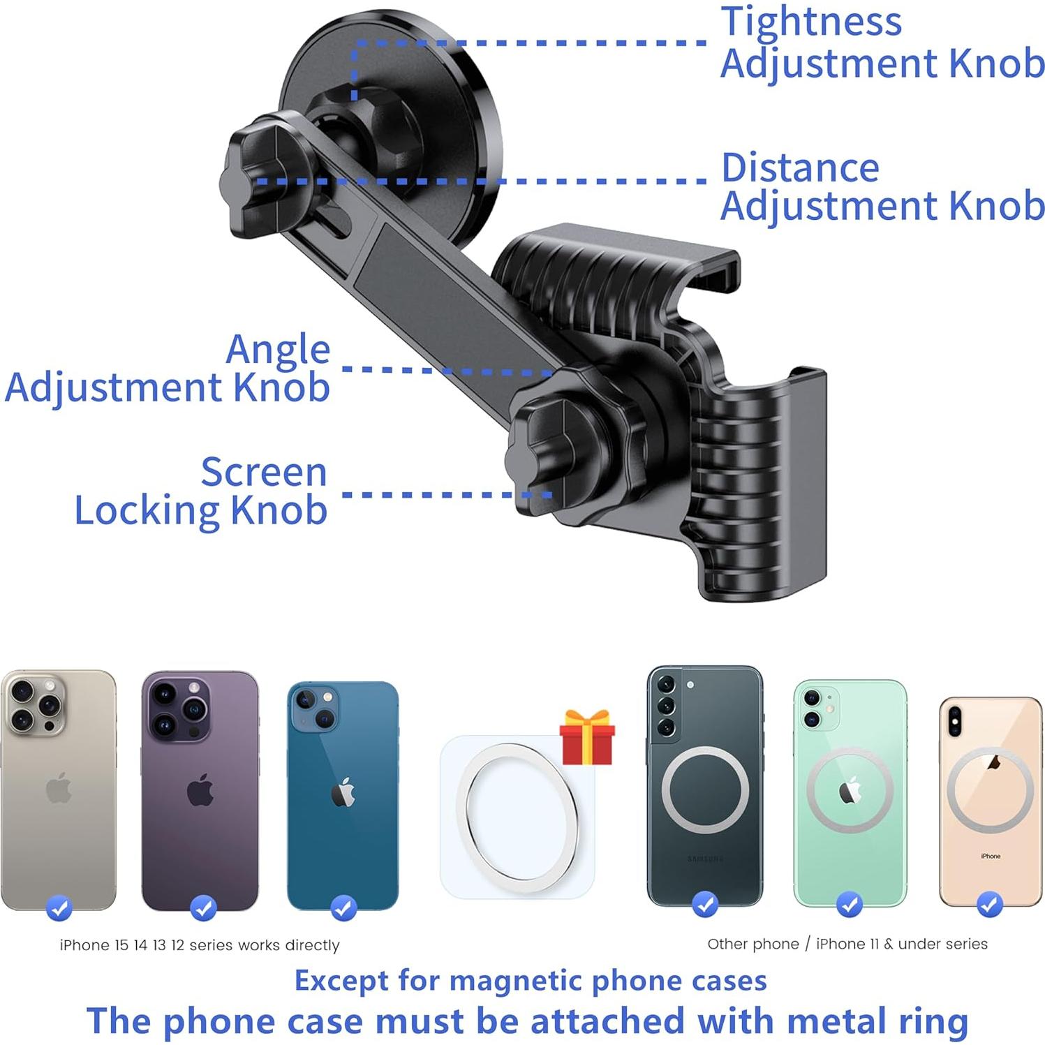 Soporte para Teléfono HZGAMER A01SP021307003 Magnético para Tesla