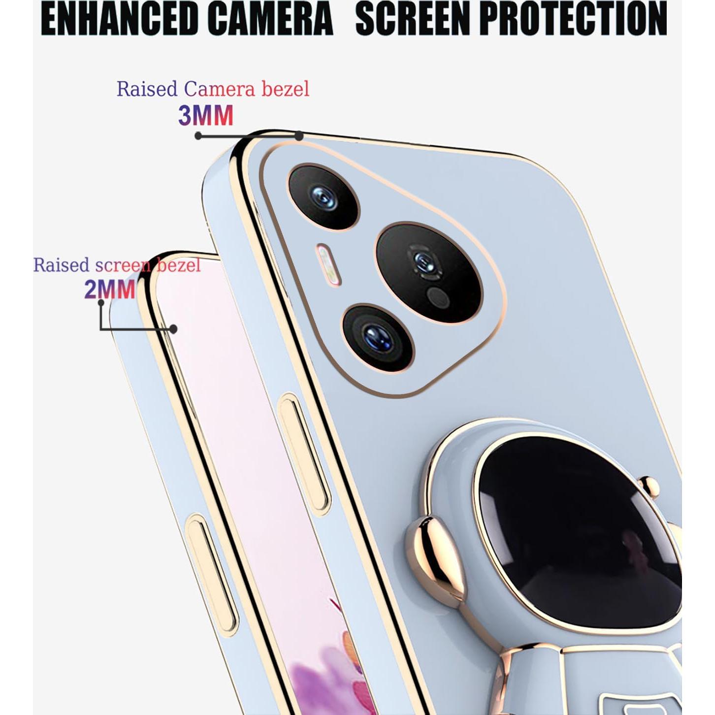 Funda Huawei Pura 70 Pro con Soporte Oculto Astronauta Azul