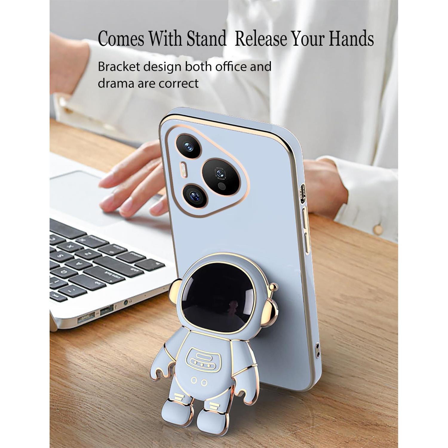 Funda Huawei Pura 70 Pro con Soporte Oculto Astronauta Azul