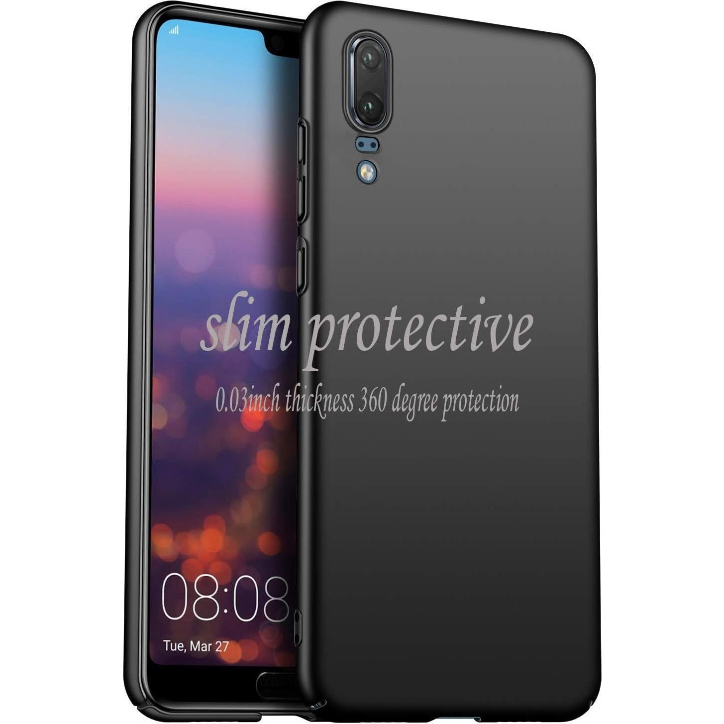 Funda Protectora Ultra Delgado Winpromise para Huawei P20 - Negro