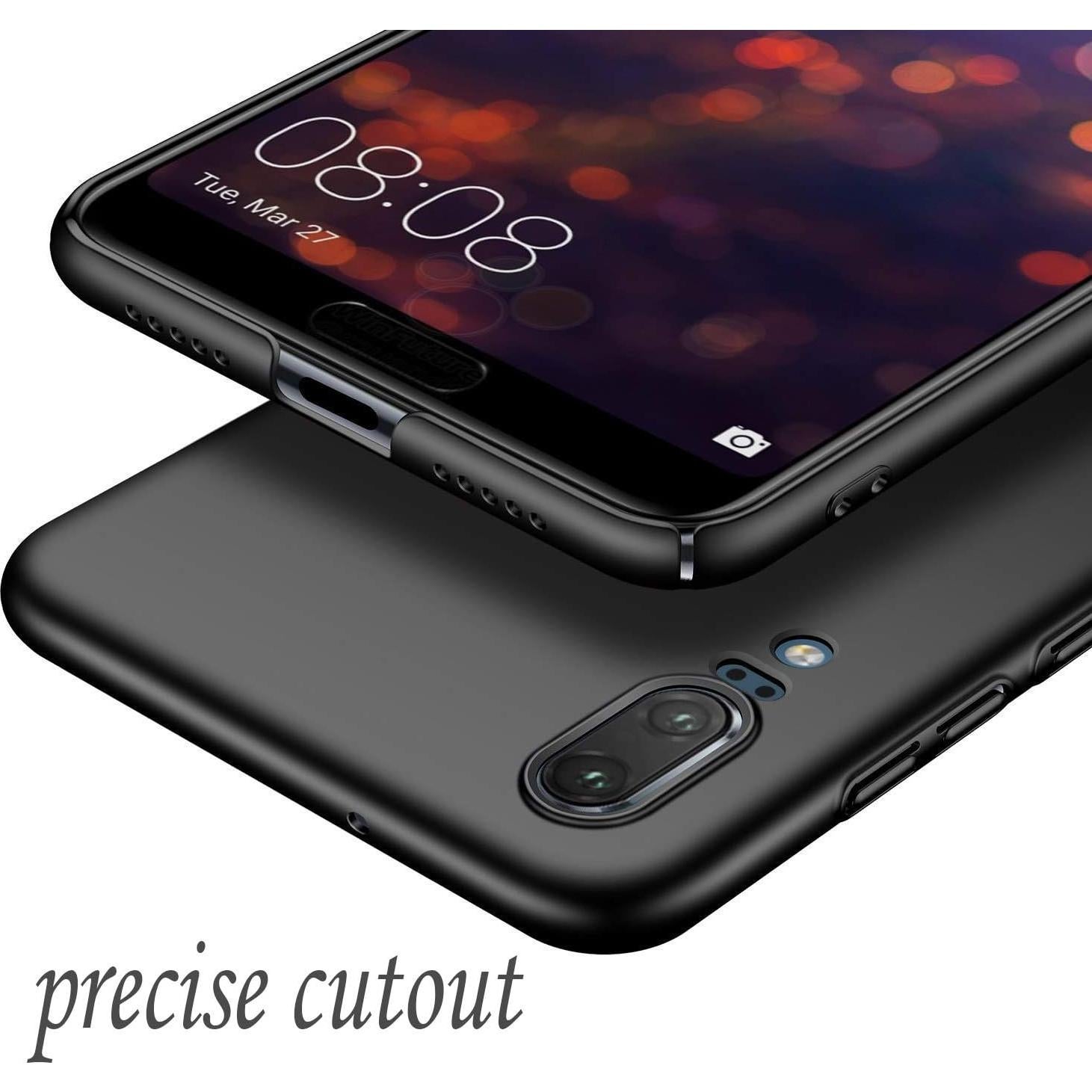 Funda Protectora Ultra Delgado Winpromise para Huawei P20 - Negro
