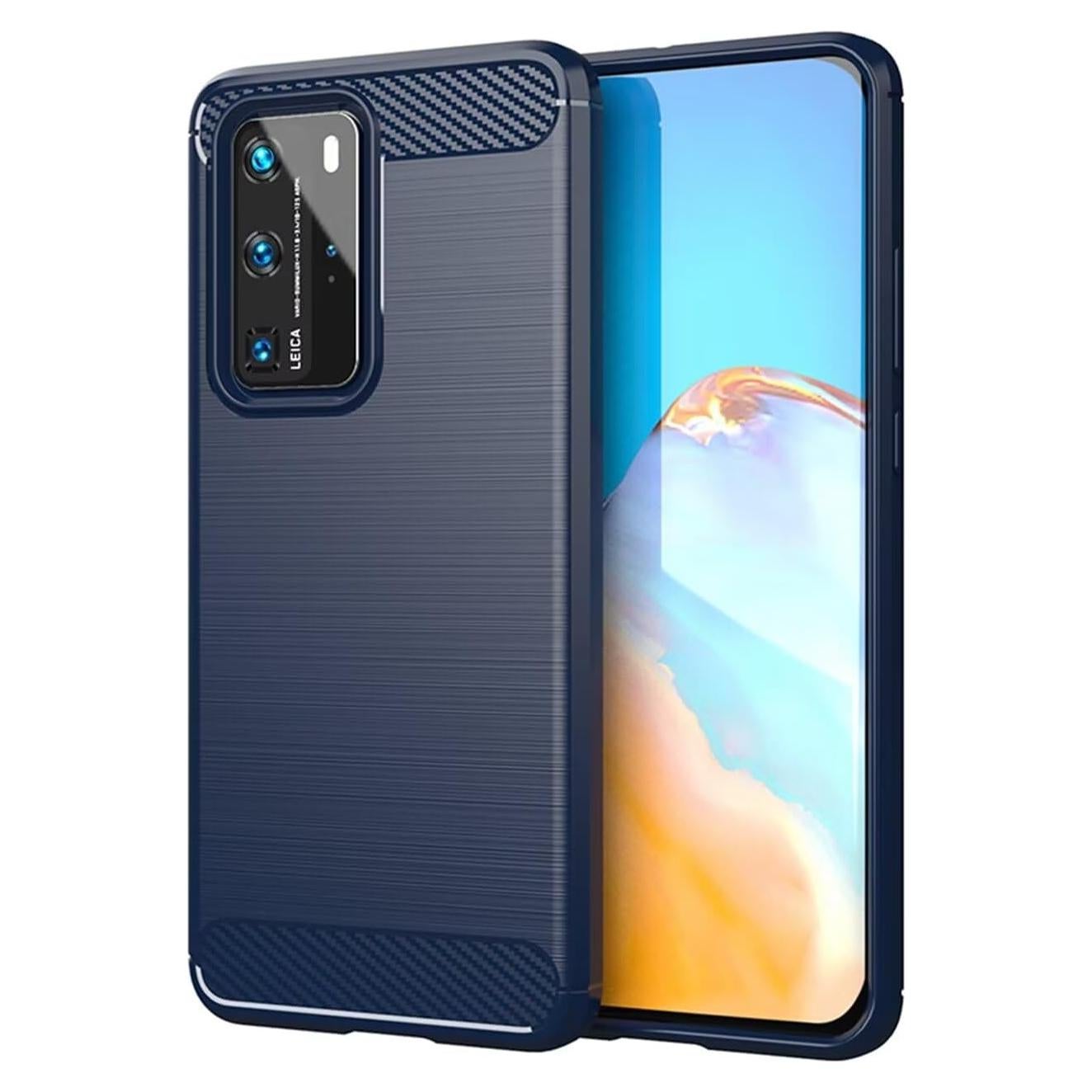 Funda TPU para Huawei P40 Pro ELSNX9 ELSN04 Azul Marino
