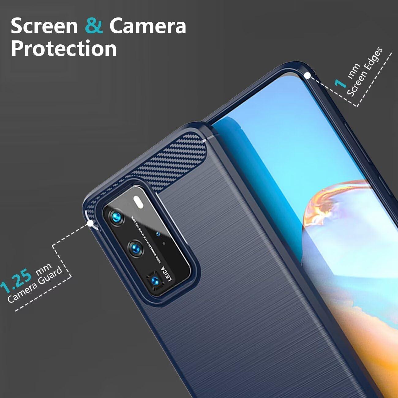 Funda TPU para Huawei P40 Pro ELSNX9 ELSN04 Azul Marino