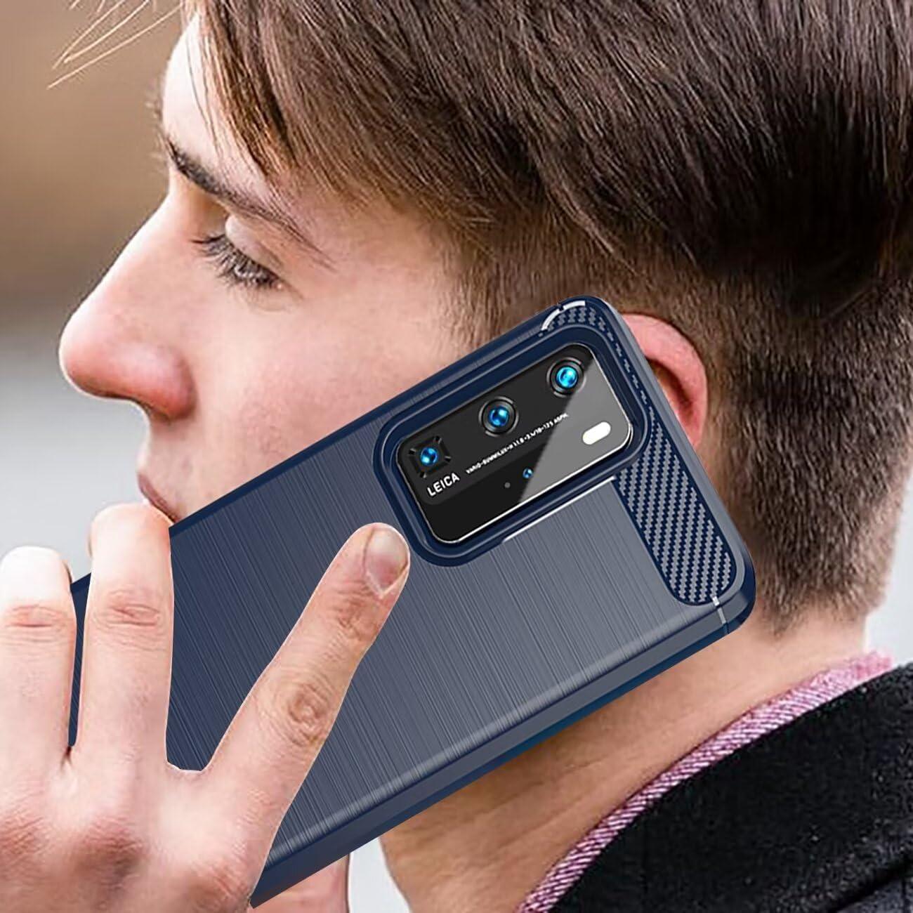 Funda TPU para Huawei P40 Pro ELSNX9 ELSN04 Azul Marino