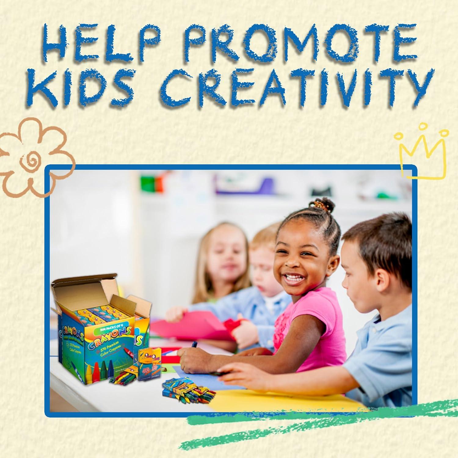 Crayones Bedwina 576 unidades - 144 paquetes de 4 colores