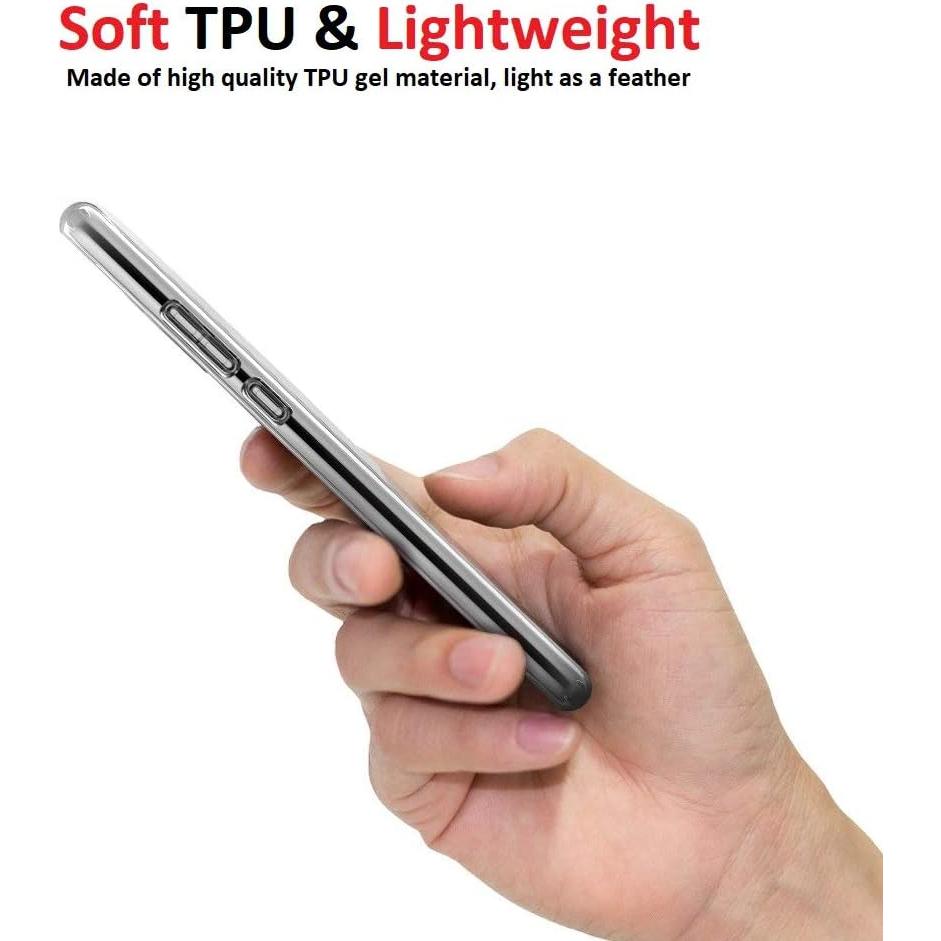 Clear Case for Huawei P20 Lite, Soft Slim Fit Shockproof TPU Lightweight Thin Transparent Cover
